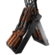 Rush Creek Creations Deer Camp Portable 10 Gun Folding Storage Rack, Black, 38-0238