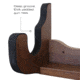Rush Creek Creations Single Gun Wall Rack, Dark Walnut, 21 x 5 x 7, 38-4068