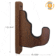 Rush Creek Creations Wall Gun Display Hooks, Walnut, 10.2 x 1.7 x 6.2, 38-4087
