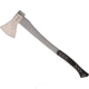 Ruthe Axe Fiberglass Handle, Axe Series, 27.5in Overall, 7.75in Satin S35Vn SS Axe Head With 5in Cutting Edge, Black/Gray Rubberized Fiberglass Handle, Black and gray, 3012565019