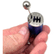 RW Minis 6 Speed Gear Shifter Replica Keychain, Blue, 05.0004.01