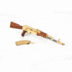 RW Minis AK-47, Replica 1/3 scale, non-firing model, Gold, RWGLDAK47