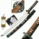Ryumon Fixed Blade, 32.5in, Carbon Steel Blade, Brown Cord Wrapped Handle RY-3200M