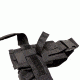 S.O.Tech X26 / X26P Taser Holster, Black, Ambidextrous, Thigh, Attaches to Belt and Vest TH-X26-TBV-BLK