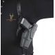 Safariland 1051 ALS Shoulder Holster w/Dual Mag Pouch, H&amp;K USP 9mm, .40 Compact 3.58in., Plain Black, Right Hand, 1051-291-411