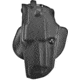 Safariland ALS Paddle Holster, Left Hand, STX Plain Black 1.5in. Belt Slots w/Cut Outs for 1.75in., 2in. and 2.25in. Belt Slops with 1in. Drop 6378-73-412-DM