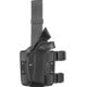 Safariland Model 6004USA Drop-Leg Holster, Glock 19/23/32 w/ITI M3 Light, Left Hand, Plain Black, 6004USA-2832-122