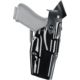 Safariland Model 6360 ALS/SLS Mid-Ride Level-III Duty Holster, Glock 29/Glock 30, Left Hand, Hi-Gloss, Black, 6360-483-92