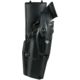 Safariland 6365 ALS/SLS Low-Ride Level-III Glock OWB Duty Holster, Glock 17/Glock 22, Left Hand, Plain, Black, 6365-83-62