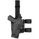 Safariland Model 6384RDS-SP10 ALS OMV Drop Leg Holster, S&amp;W M&amp;P 9mm/.40 &amp; M&amp;P 2.0 .40 only w/Sure Fire X300, Left Hand, STX Plain, Single Strap, Drop Flex Adapter, Black, 6384RDS-2192-132-MS25
