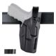Safariland Model 7280 7TS SLS Mid-Ride Level-II Duty Glock Holster, Left Hand, Black, 7280-383-492