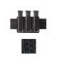 Safariland Model 775 Slim Triple Mag Pouch, Open Top, B/W, For Glock 17/22 775-83-4