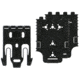 Safariland Quick Locking System Kit Model 3, Non-Locking w/ 2 Receiving Plates, Black, QUICK-KIT3-2