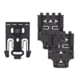 Safariland Quick Locking System Kit, QLS 19 Locking Fork, 2 QLS 22 Receiver Plate, Black, Quick2-Kit3-2