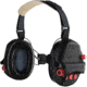Safariland - TCI Liberator Hearing Protection with Adaptive Behind-the-Head Suspension, Black/Red, TCI-LIBHPB-2.0-BLK/RED