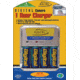Sakar 1 Hour AA/AAA Charger 100/240V w/ 4 AA 2200 mAh Batteries Rechargeable Battery Charger Kit CH-4900