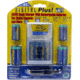 Sakar AC/DC Rapid Charger, 4 rechargeable 2000 mAh AA batteries, 4 C &amp; 4 D battery Adapters, car charger adapter CH-444