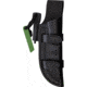 Salamandra Hunting Fixed Blade Knife, 8.13in Overall, 3.5in Satin 1.4116 Stainless Steel Blade, Black Canvas Micarta Handle, Black Leather Belt Sheath, 210 221