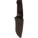 Salamandra Nestor Stag Fixed Blade Knife, 9.25in Overall, 4.5in Satin Bohler N695 SS Blade, Stag Handle, Stainless Guard, Brown Leather Belt Sheath, 407 063