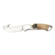 Sarge Fixed blade Guthook, 8in., 440 stainless guthook blade, Maple burl wood handle SK912