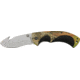 Sarge Guthook Linerlock, stainless guthook blade, Rubberized camo and black handle SK909