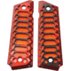 Savage Grips 1911 Grips, Black, Red, Orange G10 Composite Construction, 3D Machined, 8001RD