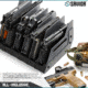 Savior Equipment 6 Slot Pistol Rack, Gray, 12.5 x 7 x 9.5, RK-HAND-XSIX-GS
