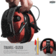 Savior Equipment Apollo Electronic Sound Suppressor, Red, Collapsed: 5.5 x 5.5 x 4, EM-APOLLO-RD