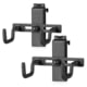 Savior Equipment Adjustable Pistol Hanger w/ Double Hook, 2-Pack, Obsidian Black, WRS-ACC-DBHK-2P-BK