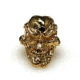 Schmuckatelli CO Grins Skull Bead, 18k Gold Plated, SUGG