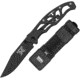 Schrade Framelock/ Flashlight Combo Folding Knife,3in,Standard Edge,Black Aluminum Handle SCHXTIMERBF