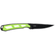 Schrade Isolate Caper Fixed Blade Knife, 3in, AUS-10 Steel, Caper Fixed Blade, Black/Green Handle, 1159295