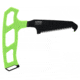 Schrade Isolate Compact Bone Saw, 3in, SK5 Steel, Black/Green TPR Handle, 1184040