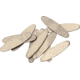Schrade Oval Shield, Measures 3/4in X 3/16in, Nickel Silver Finish, Package Of 10, S414