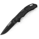 Schrade Utility Folder, 3.1 in. Rubber Inlay, Drop, Blk Blade, Plain SCH202