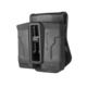 Scorpus Double Magazine Pouch for .45/10mm Single-Stack 1911 Steel Magazines, Paddle and Belt, Black, SC-PS1911B