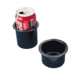 Sea-Dog Flush Mount Drink Holder - 3in Depth, Black, 588010