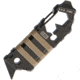 Sektor3 Tools 1B Tool With Cutter, Titanium, Overall 3.875in, Black Finish Blade, Black/Tan Custom Rail Covers, SKT1B
