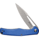 SENCUT Citius Blue Folding Knife, 4.13in Closed, 3.25in Stonewash 9Cr18MoV Stainless Steel Blade, Blue G10 Handle, Nylon Case, SA01D