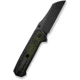 SENCUT Draxor Flipper &amp; Thumb Stud Knife Green / Black G10 Handle 3.7inch Black 9cr18mov Blade S24035-2