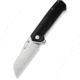 SENCUT Draxor Flipper &amp; Thumb Stud Knife Black G10 Handle 3.7inch Satin Finished 9cr18mov Blade S24035-1