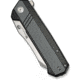 SENCUT Draxor Flipper &amp; Thumb Stud Knife Gray / Black G10 Handle 3.7inch Satin Finished 9cr18mov Blade S24035-3