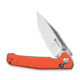 SENCUT Glenspar Thumb Stud &amp; Crossbar Lock Knife Orange G10 Handle 3.45inch Satin Finished 9cr18mov Blade