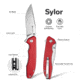 SENCUT Sylor Linerlock Red G10