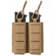 Sentry Gunnar Side By Side Double Pistol Mag Pouch, 9mm/.40 Caliber, Coyote Brown, Double, 25AC04CB