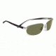 Serengeti Trapani Sunglasses - Shiny Silver Smoke Stripe Frame, 555nm Lenses 7603