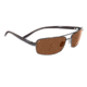 Serengeti San Remo Sunglasses - Shiny Gunmetal/Gray Stripe Frame, Drivers Lenses 7608