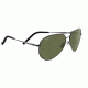 Serengeti Carrara Sunglasses, Shiny Dark Gunmetal Frame, Polarized 555nm Lens, 8294