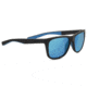 Serengeti Livio Single Vision Prescription Sunglasses, Sanded Black / Blue Frame, Polarized, Photochromic, 8683SV