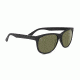 Serengeti Ostuni Sunglasses,Satin Black Frame,Polarized 555nm Round Lens 8360